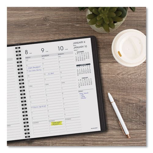 AT-A-GLANCE Weekly Vertical-column Appointment Book Ruled For Hourly Appointments 8.75 X 7 Black Cover 13-month (jan-jan): 2023-2024 -
