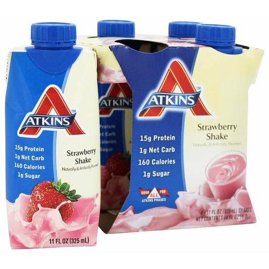ATKINS Atkins Strawberry Shake 4 Count (11 Oz Each), 44 Oz