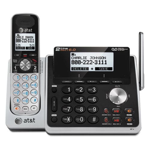 AT&T Tl88102 Cordless Digital Answering System Base And Handset - Technology - AT&T®