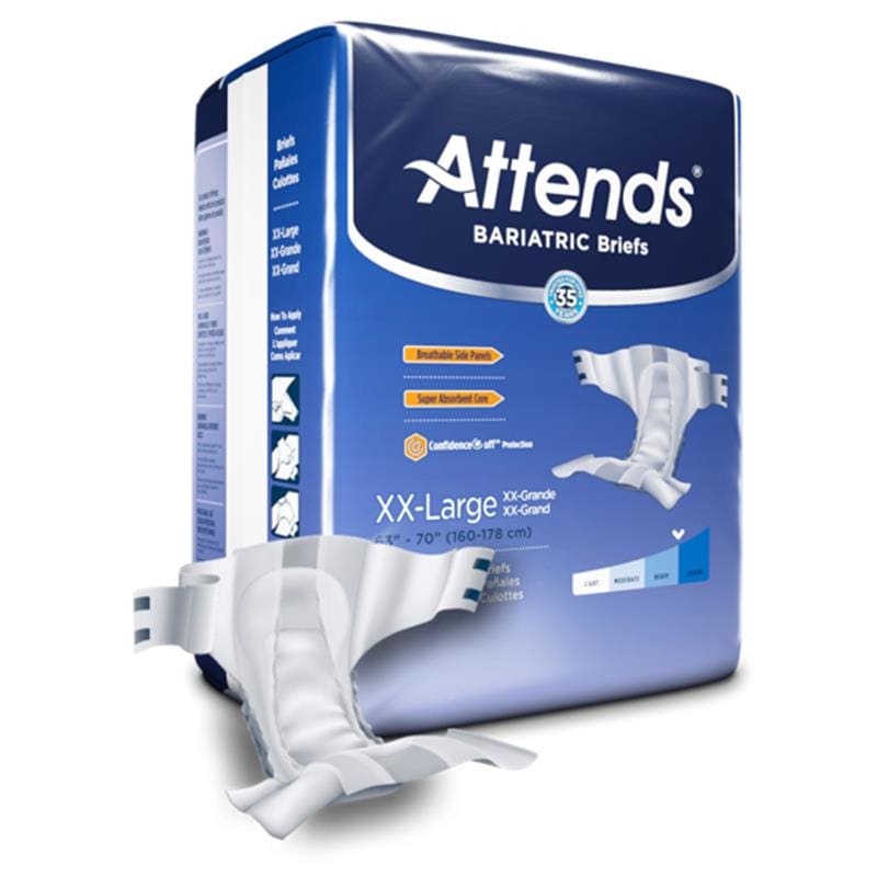 Attends Attends Bariatric Brief Xx-Large Case of 48 - Incontinence >> Briefs and Diapers - Attends