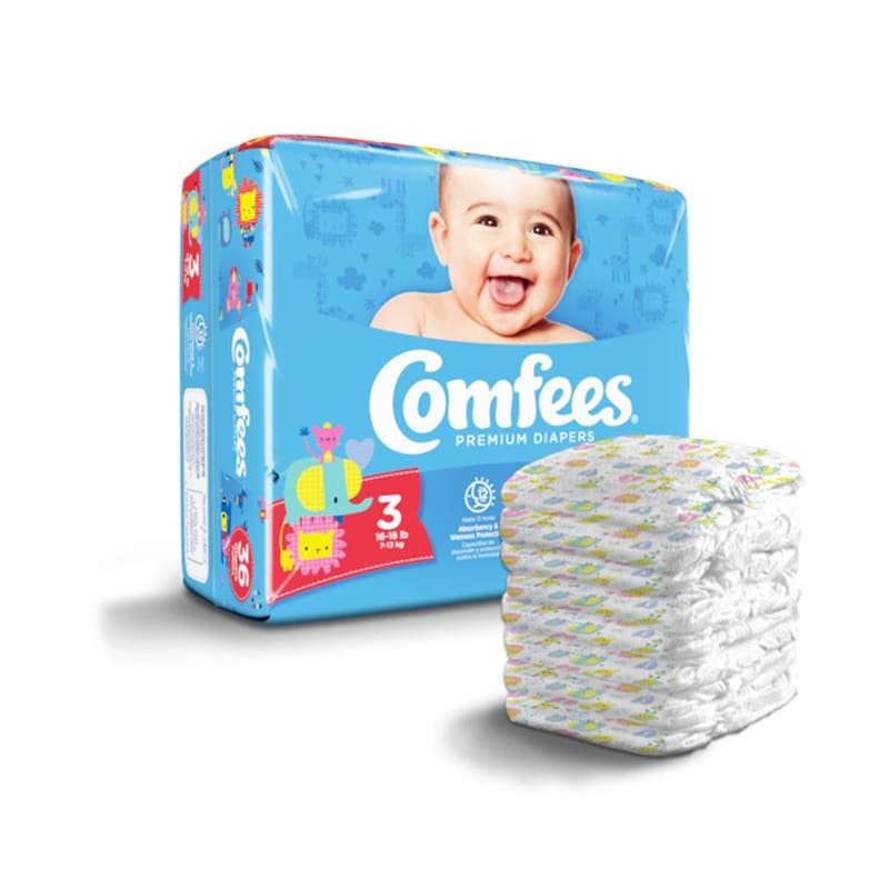 Attends Comfees Baby Diapers Size 3 C144 - Incontinence >> Briefs and Diapers - Attends