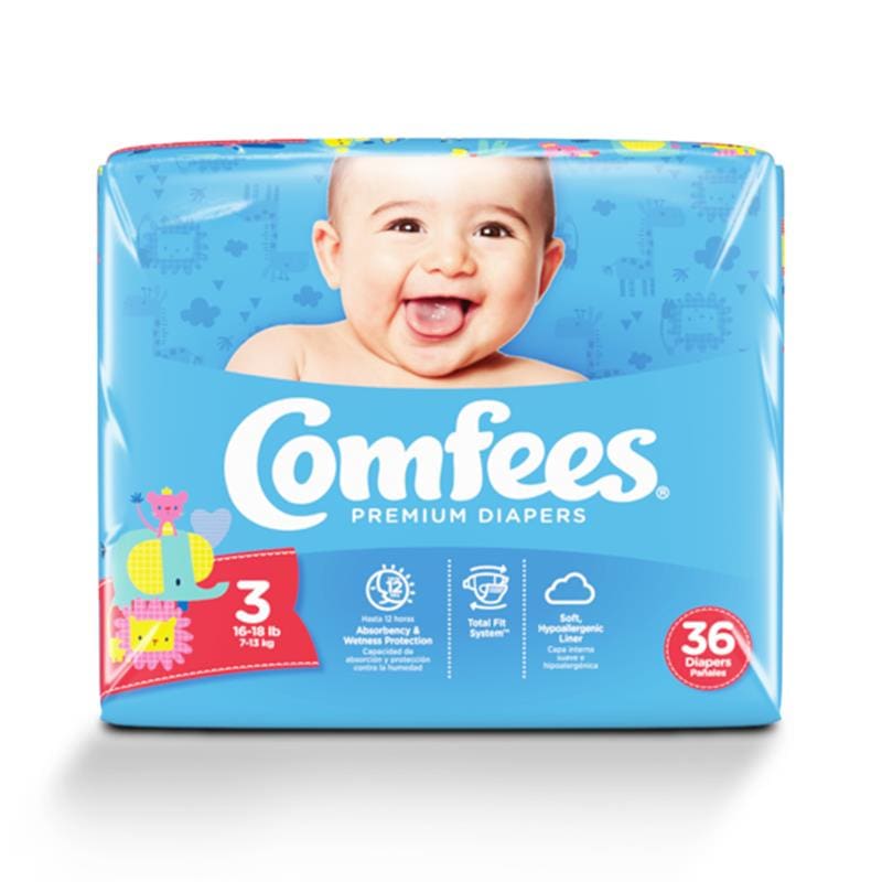 Attends Comfees Baby Diapers Size 3 C144 - Incontinence >> Briefs and Diapers - Attends