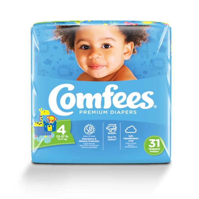 Attends Comfees Baby Diapers Size 4 C124 - Incontinence >> Briefs and Diapers - Attends