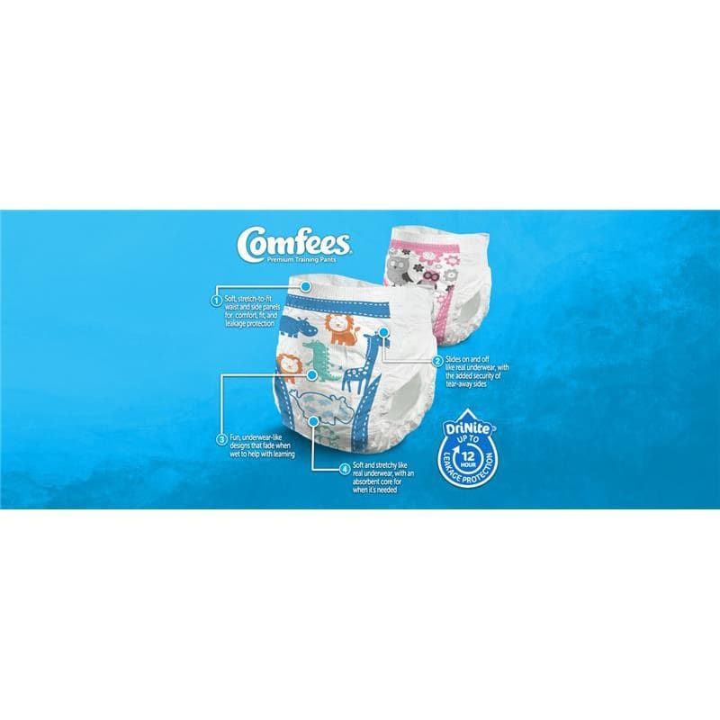 Attends Comfees Boys Training Pants 2T-3T Case of 6 - Incontinence >> Pants - Attends