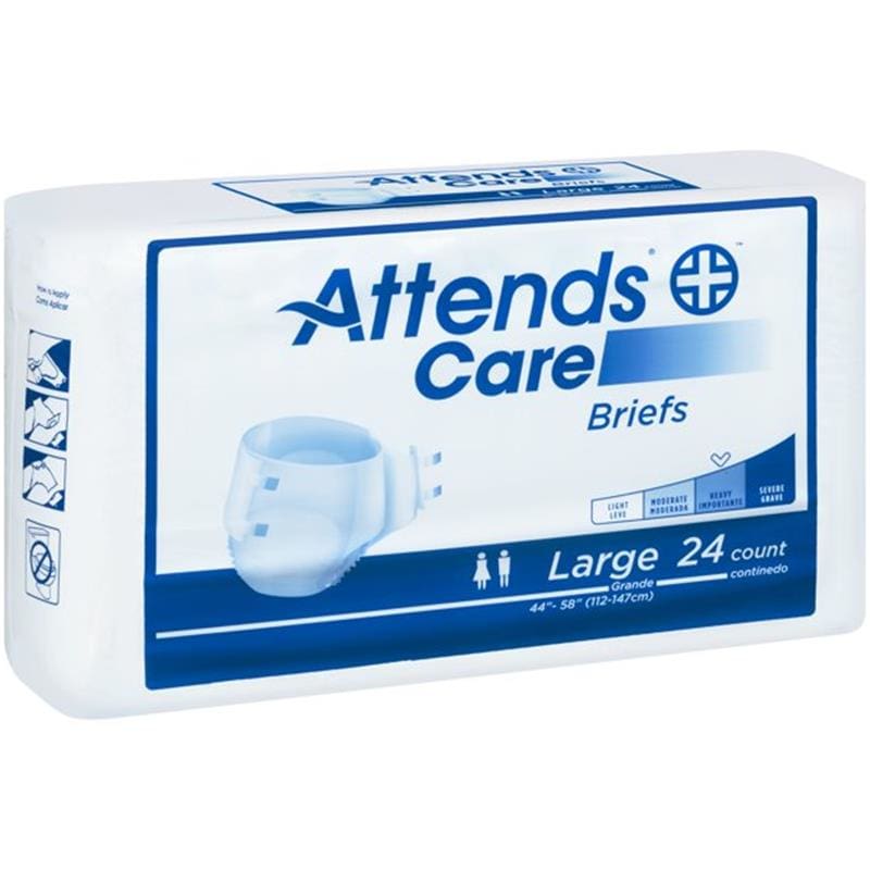 Attends Homecare Brief Large Case of 72 - Incontinence >> Briefs and Diapers - Attends