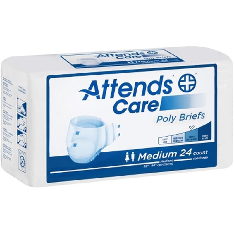 Attends Homecare Brief Medium Case of 96 - Incontinence >> Briefs and Diapers - Attends