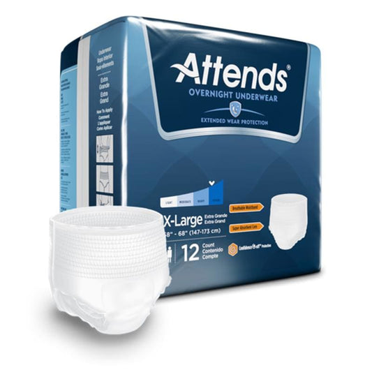 Attends Protective Underwear Overnight X-Large Case of 48 - Incontinence >> Protective Underwear - Attends