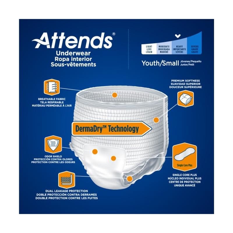 Attends Attends Underwear Small 20-34 Case of 80 - Incontinence >> Protective Underwear - Attends