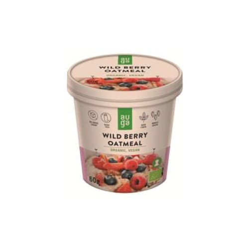 AUGA Organic Oatflakes Porridge with Berries 2.12 oz. (60 g.) - AUGA
