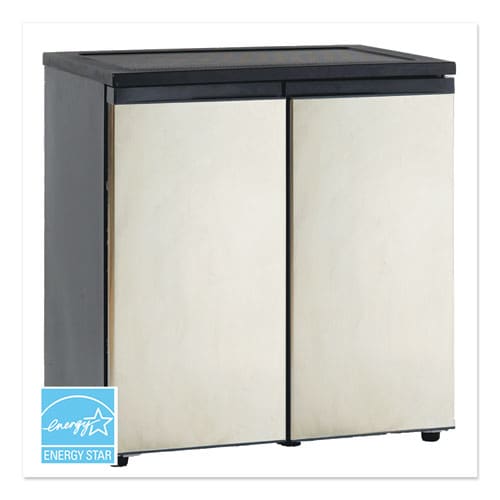 Avanti 5.5 Cf Side By Side Refrigerator/freezer Black/stainless Steel - Food Service - Avanti