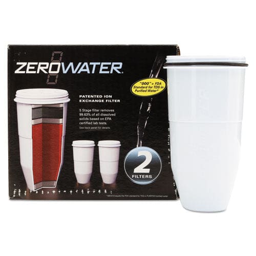 Avanti Zerowater Replacement Filtering Bottle Filter 4 Dia X 7 H 2/pack - Food Service - Avanti