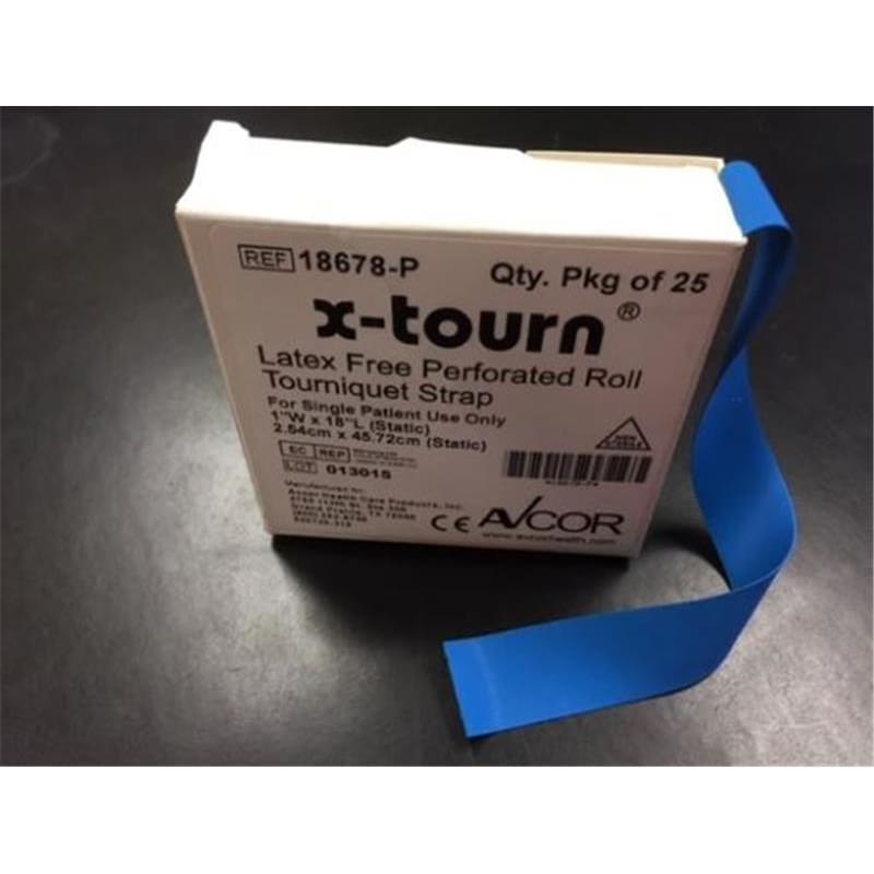 Avcor Health Care Tourniquet Lf Pink 1In X 18In Box of 250 - IV Therapy >> IV Accessories - Avcor Health Care