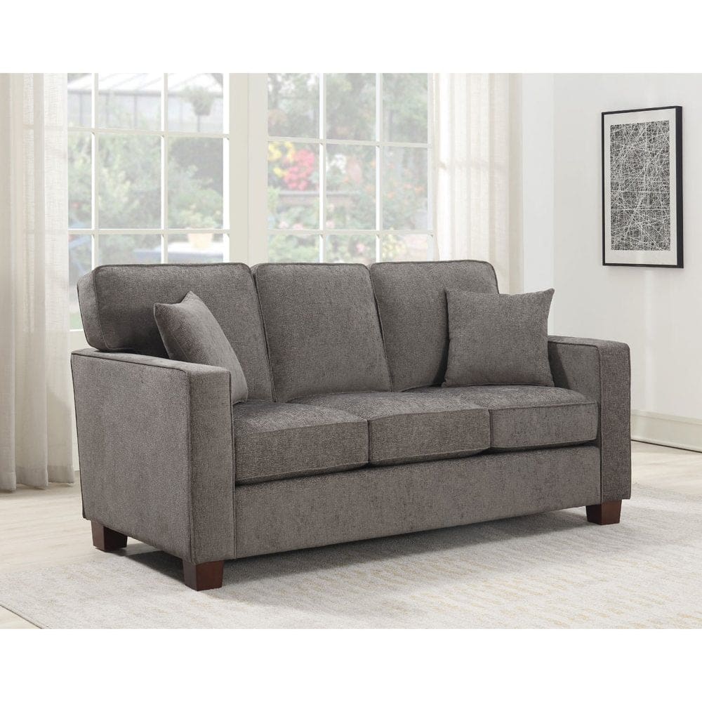 Ave Six Russell 3-Seater Sofa - Taupe - Sofas Loveseats & Sectionals - Ave