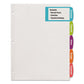 Avery Big Tab Printable White Label Tab Dividers 5-tab 11 X 8.5 White 20 Sets - School Supplies - Avery®