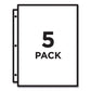 Avery Binder Pockets 3-hole Punched 9.25 X 11 Clear 5/pack - School Supplies - Avery®