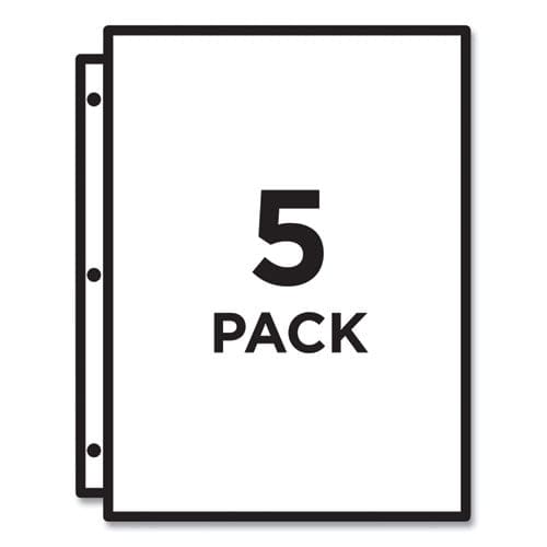 Avery Binder Pockets 3-hole Punched 9.25 X 11 Clear 5/pack - School Supplies - Avery®