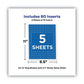 Avery Binder Spine Inserts 0.5 Spine Width 16 Inserts/sheet 5 Sheets/pack - Office - Avery®