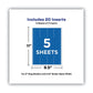 Avery Binder Spine Inserts 2 Spine Width 4 Inserts/sheet 5 Sheets/pack - Office - Avery®
