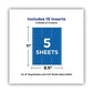 Avery Binder Spine Inserts 3 Spine Width 3 Inserts/sheet 5 Sheets/pack - Office - Avery®