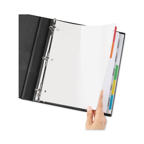Avery Clear Easy View Plastic Dividers With Multicolored Tabs And Sheet Protector 5-tab 11 X 8.5 Clear 1 Set - School Supplies - Avery®