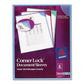Avery Corner Lock Document Sleeves Letter Size Assorted Colors 6/pack - Office - Avery®