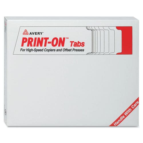 Avery Customizable Print-on Dividers 3-hole Punched For Xerox 5090 Copiers 5-tab 11 X 8.5 White 30 Sets - School Supplies - Avery®