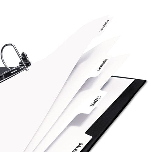 Avery Customizable Print-on Dividers For Xerox 4135 Copiers And Docutech 3-hole Punched 5-tab 11 X 8.5 White 30 Sets - School Supplies -