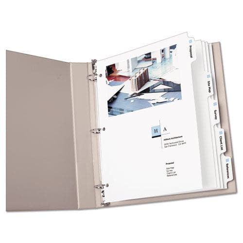 Avery Customizable Print-on Dividers Unpunched 5-tab 11 X 8.5 White 5 Sets - School Supplies - Avery®