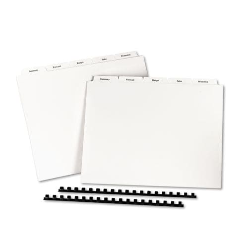 Avery Customizable Print-on Dividers Unpunched For Xerox 5090 Copiers 5-tab 11 X 8.5 White 30 Sets - School Supplies - Avery®