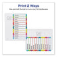 Avery Customizable Toc Ready Index Multicolor Tab Dividers 12-tab 1 To 12 11 X 8.5 White Contemporary Color Tabs 1 Set - Office - Avery®