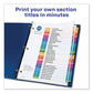 Avery Customizable Toc Ready Index Multicolor Tab Dividers 31-tab 1 To 31 11 X 8.5 White Traditional Color Tabs 1 Set - Office - Avery®