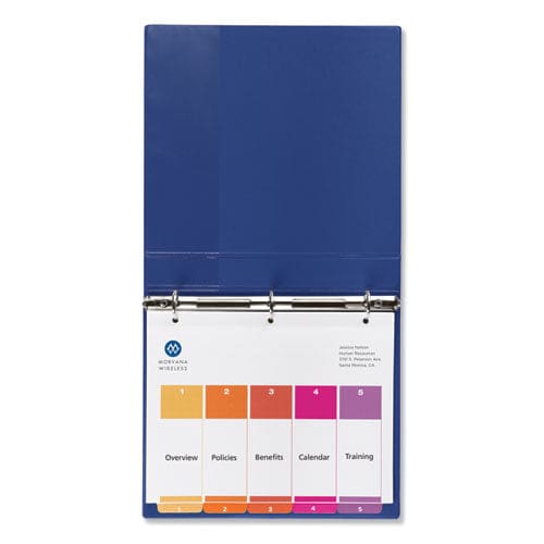 Avery Customizable Toc Ready Index Multicolor Tab Dividers 5-tab 1 To 5 11 X 8.5 White Traditional Color Tabs 6 Sets - Office - Avery®