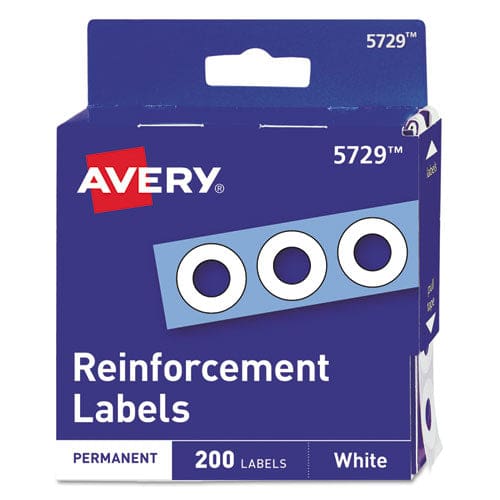 Avery Dispenser Pack Hole Reinforcements 0.25 Dia Clear 1,000/pack (5722) - School Supplies - Avery®
