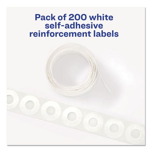 Avery Dispenser Pack Hole Reinforcements 0.25 Dia White 200/pack (5729) - School Supplies - Avery®