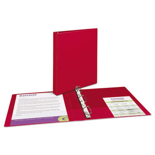 Avery Durable Non-view Binder With Durahinge And Slant Rings 3 Rings 1 Capacity 11 X 8.5 Red - School Supplies - Avery®