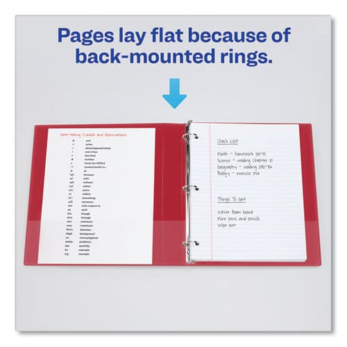 Avery Durable Non-view Binder With Durahinge And Slant Rings 3 Rings 2 Capacity 11 X 8.5 Red - School Supplies - Avery®