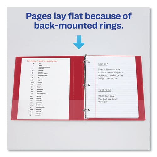 Avery Durable Non-view Binder With Durahinge And Slant Rings 3 Rings 3 Capacity 11 X 8.5 Red - School Supplies - Avery®