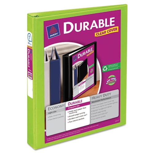 Avery Durable View Binder With Durahinge And Slant Rings 3 Rings 1.5 Capacity 11 X 8.5 Blue - School Supplies - Avery®