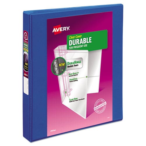 Avery Durable View Binder With Durahinge And Slant Rings 3 Rings 1 Capacity 11 X 8.5 Blue - School Supplies - Avery®