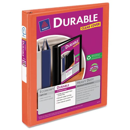 Avery Durable View Binder With Durahinge And Slant Rings 3 Rings 1 Capacity 11 X 8.5 Purple - School Supplies - Avery®