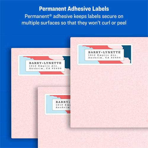 Avery Easy Peel White Address Labels W/ Sure Feed Technology Laser Printers 0.66 X 1.75 White 60/sheet 100 Sheets/pack - Office - Avery®