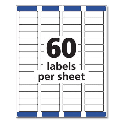 Avery Easy Peel White Address Labels W/ Sure Feed Technology Laser Printers 0.66 X 1.75 White 60/sheet 25 Sheets/pack - Office - Avery®