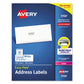 Avery Easy Peel White Address Labels W/ Sure Feed Technology Laser Printers 1.33 X 4 White 14/sheet 250 Sheets/box - Office - Avery®