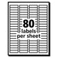 Avery Ecofriendly Mailing Labels Inkjet/laser Printers 0.5 X 1.75 White 80/sheet 100 Sheets/pack - Office - Avery®