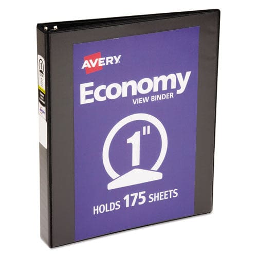 Avery Economy View Binder With Round Rings 3 Rings 1 Capacity 11 X 8.5 White - School Supplies - Avery®