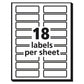 Avery Extra-large Trueblock File Folder Labels With Sure Feed Technology 0.94 X 3.44 White 18/sheet 25 Sheets/pack - Office - Avery®