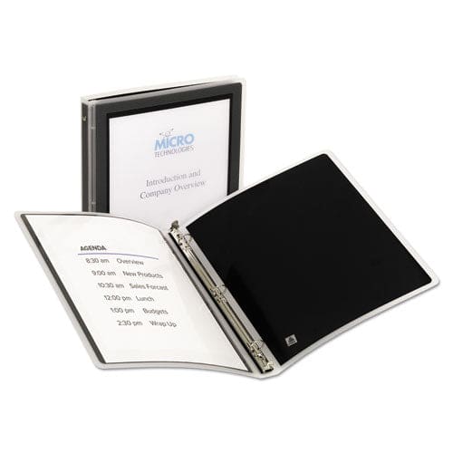 Avery Flexi-view Binder With Round Rings 3 Rings 0.5 Capacity 11 X 8.5 Black - School Supplies - Avery®