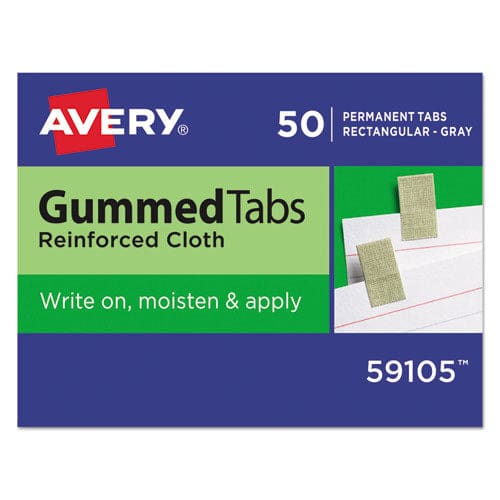 Avery Gummed Reinforced Index Tabs 1/12-cut Gray 0.44 Wide 50/pack - Office - Avery®
