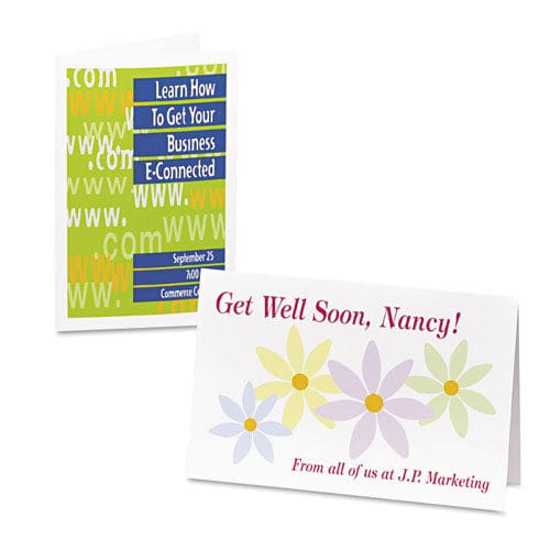 Avery Half-fold Greeting Cards With Matching Envelopes Inkjet 85 Lb 5.5 X 8.5 Matte White 1 Card/sheet 20 Sheets/box - Office - Avery®