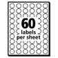 Avery Handwrite Only Self-adhesive Removable Round Color-coding Labels 0.5 Dia Neon Red 60/sheet 14 Sheets/pack (5051) - Office - Avery®